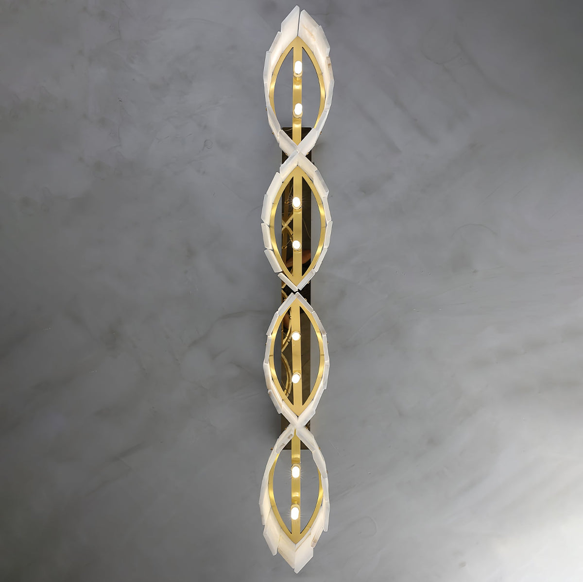 Arctora Alabaster Pendant Light – Sculptural Modern Chandelier