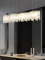 Arctora Alabaster Pendant Light – Sculptural Modern Chandelier
