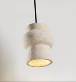 Arcus Travertine Pendant Light – Sculptural Natural Stone Hanging Lamp
