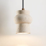 Arcus Travertine Pendant Light – Sculptural Natural Stone Hanging Lamp