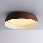 Arcwood LED Flush Mount Ceiling Light in Walnut Wood Grain