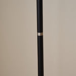 Ardell Modern Floor Lamp with Fabric Shade and Brass Accents