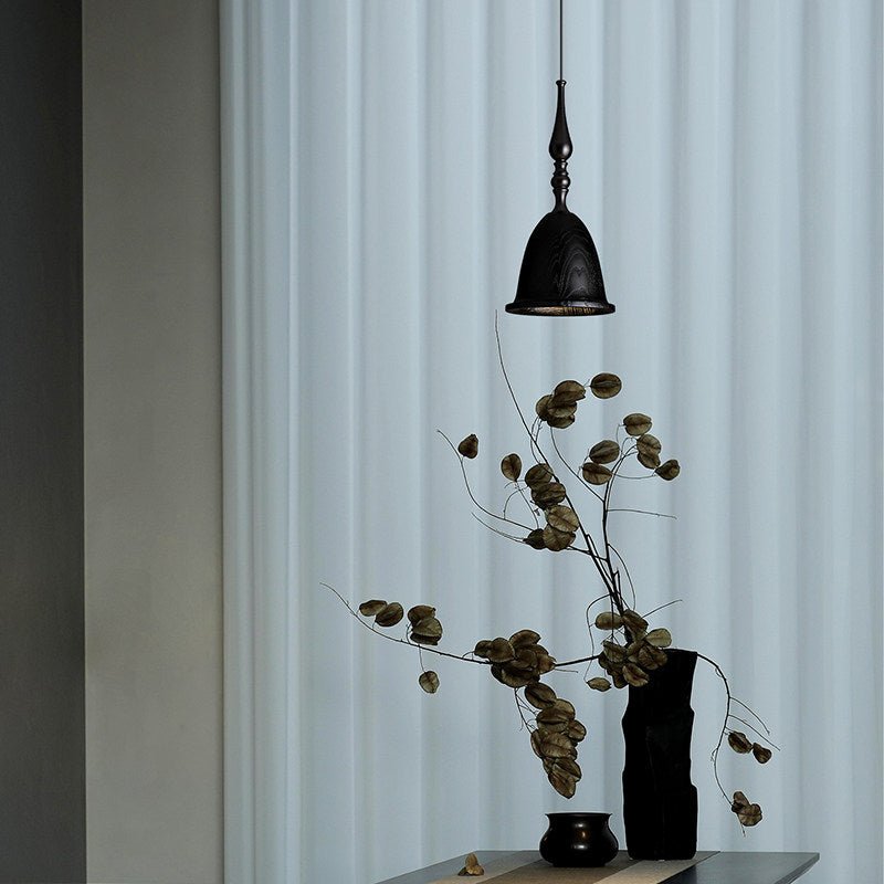 Arden Wood Pendant Light – Handcrafted Modern Hanging Lamp for Dining and Kitchen