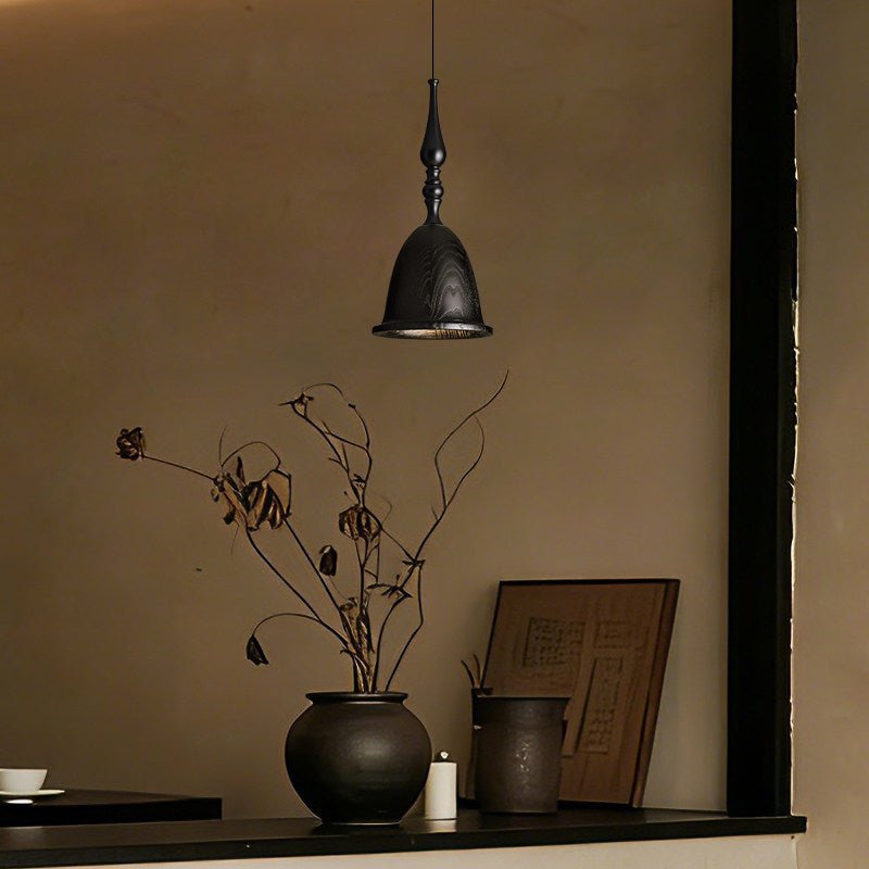 Arden Wood Pendant Light – Handcrafted Modern Hanging Lamp for Dining and Kitchen
