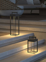 Arden Solar Lantern – Modern Outdoor Table Lamp with Handle