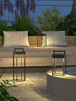 Arden Solar Lantern – Modern Outdoor Table Lamp with Handle