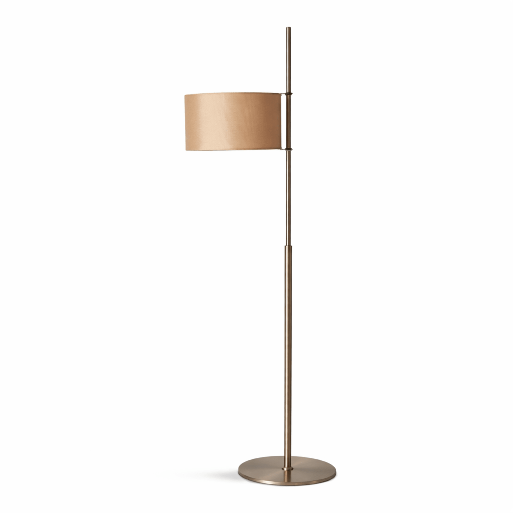 Ardent Linear Floor Lamp – Modern Minimalist Metal & Fabric Standing Light