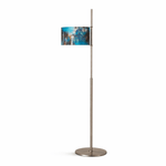Ardent Linear Floor Lamp – Modern Minimalist Metal & Fabric Standing Light