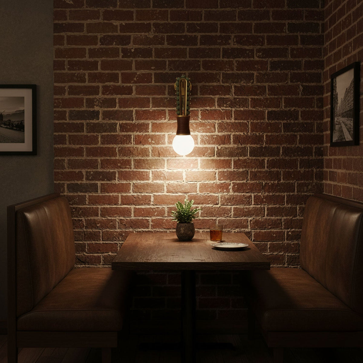 Ardora Wall Lamp — Natural Stone & Brass Sculptural Sconce