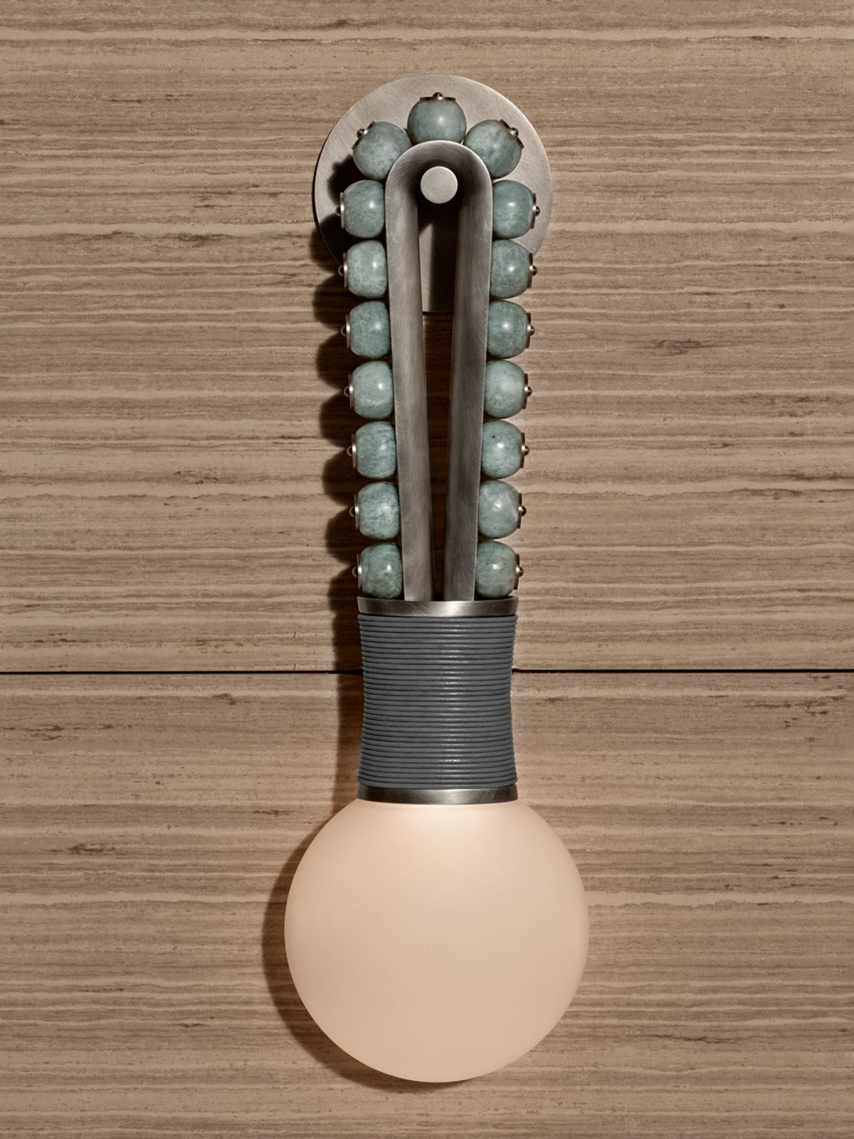 Ardora Wall Lamp — Natural Stone & Brass Sculptural Sconce
