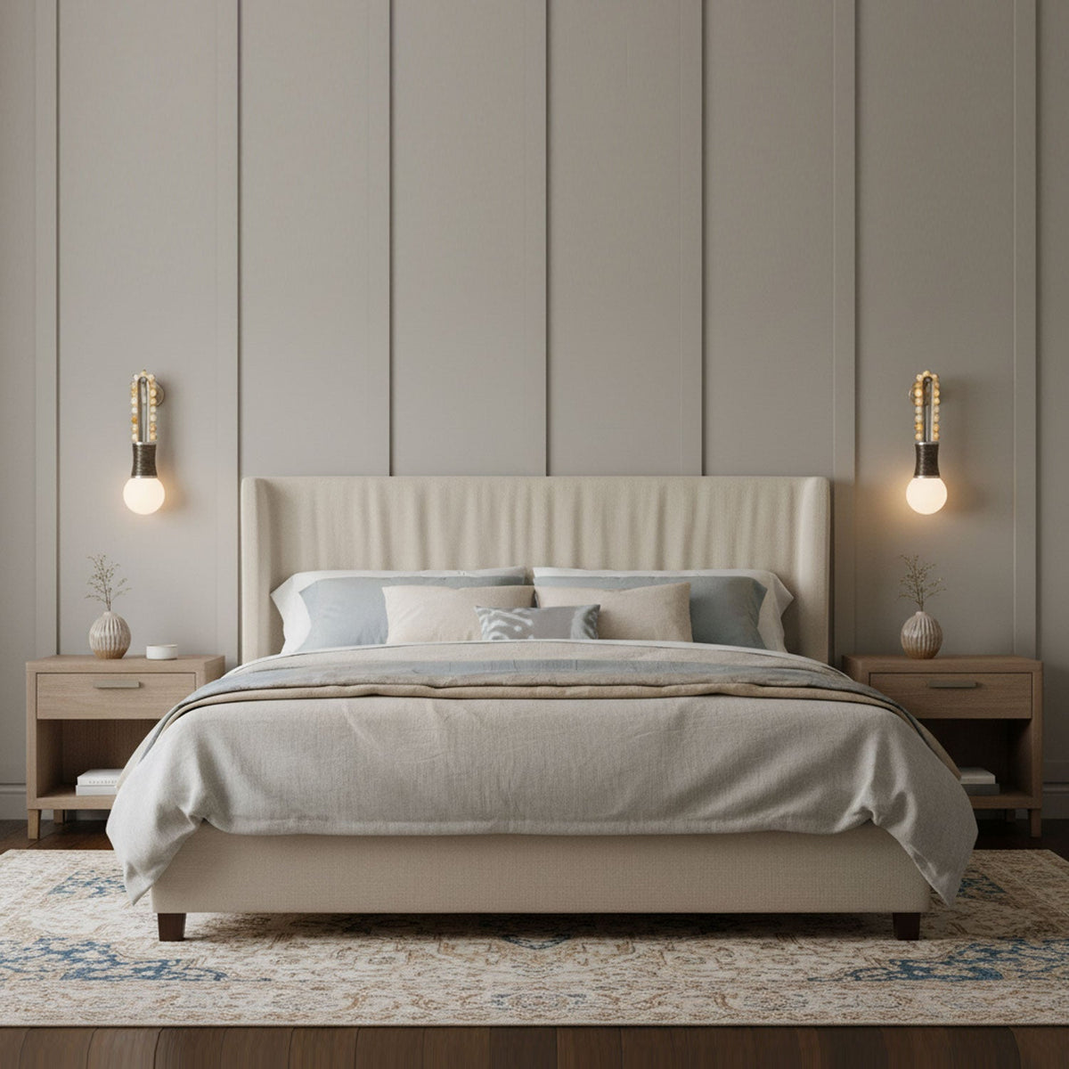 Ardora Wall Lamp — Natural Stone & Brass Sculptural Sconce