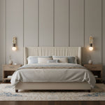 Ardora Wall Lamp — Natural Stone & Brass Sculptural Sconce