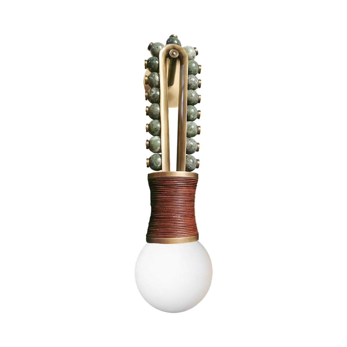 Ardora Wall Lamp — Natural Stone & Brass Sculptural Sconce