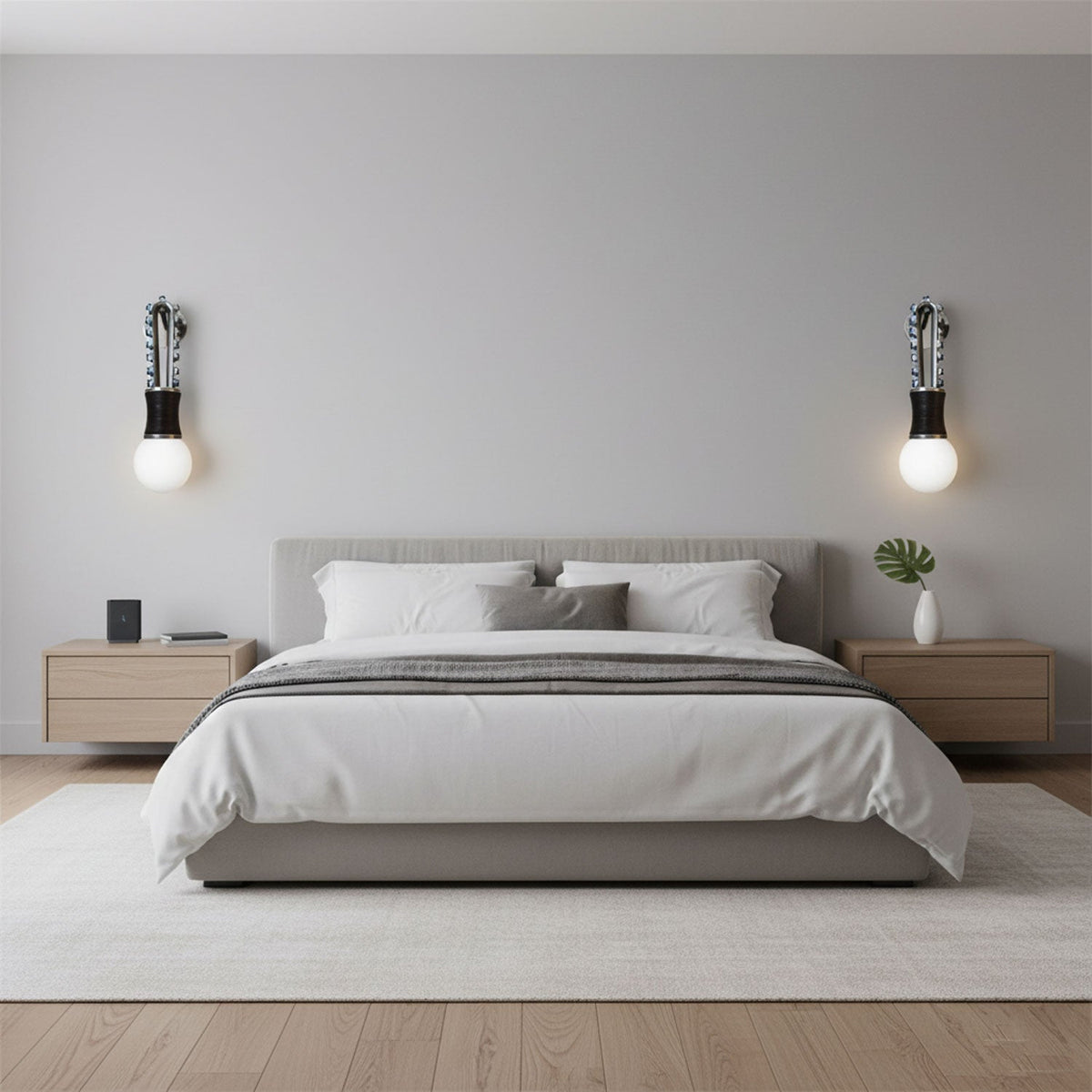 Ardora Wall Lamp — Natural Stone & Brass Sculptural Sconce