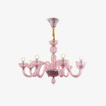Ares Glass Chandelier | Handcrafted Murano-Style Pendant Light for Modern Interiors