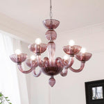 Ares Glass Chandelier | Handcrafted Murano-Style Pendant Light for Modern Interiors