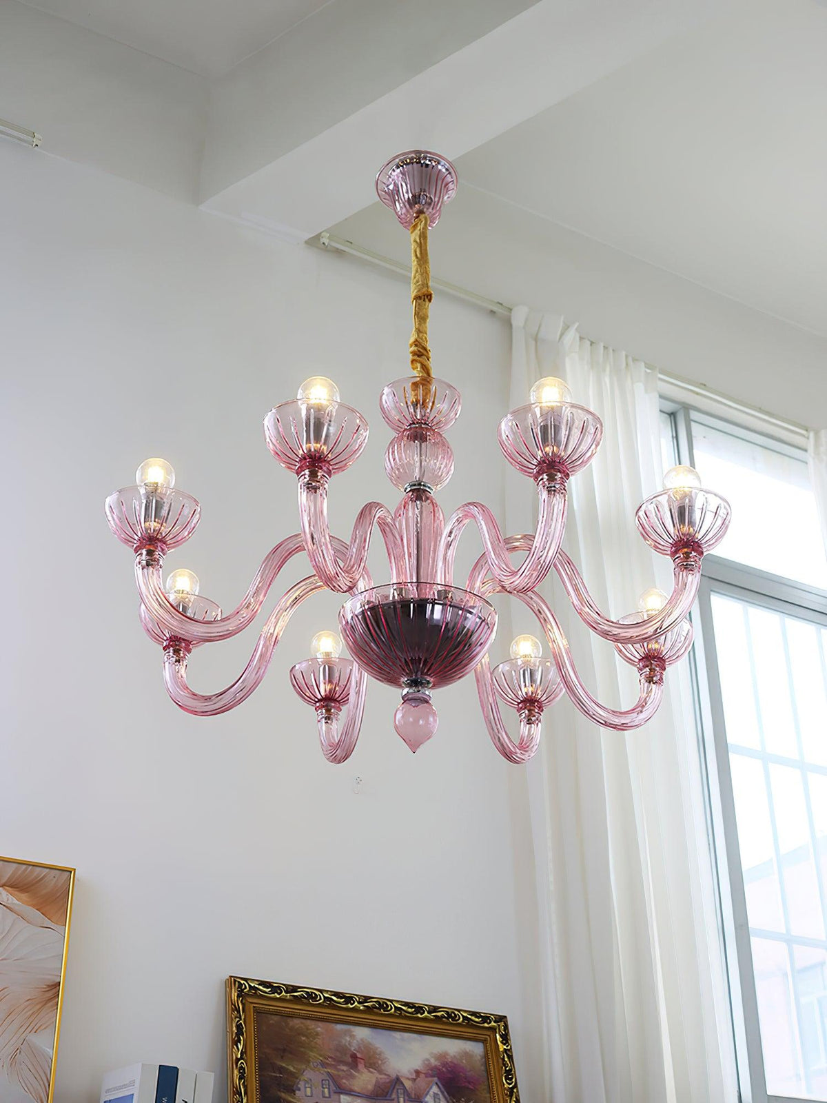 Ares Glass Chandelier | Handcrafted Murano-Style Pendant Light for Modern Interiors