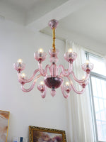 Ares Glass Chandelier | Handcrafted Murano-Style Pendant Light for Modern Interiors
