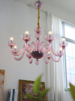 Ares Glass Chandelier | Handcrafted Murano-Style Pendant Light for Modern Interiors