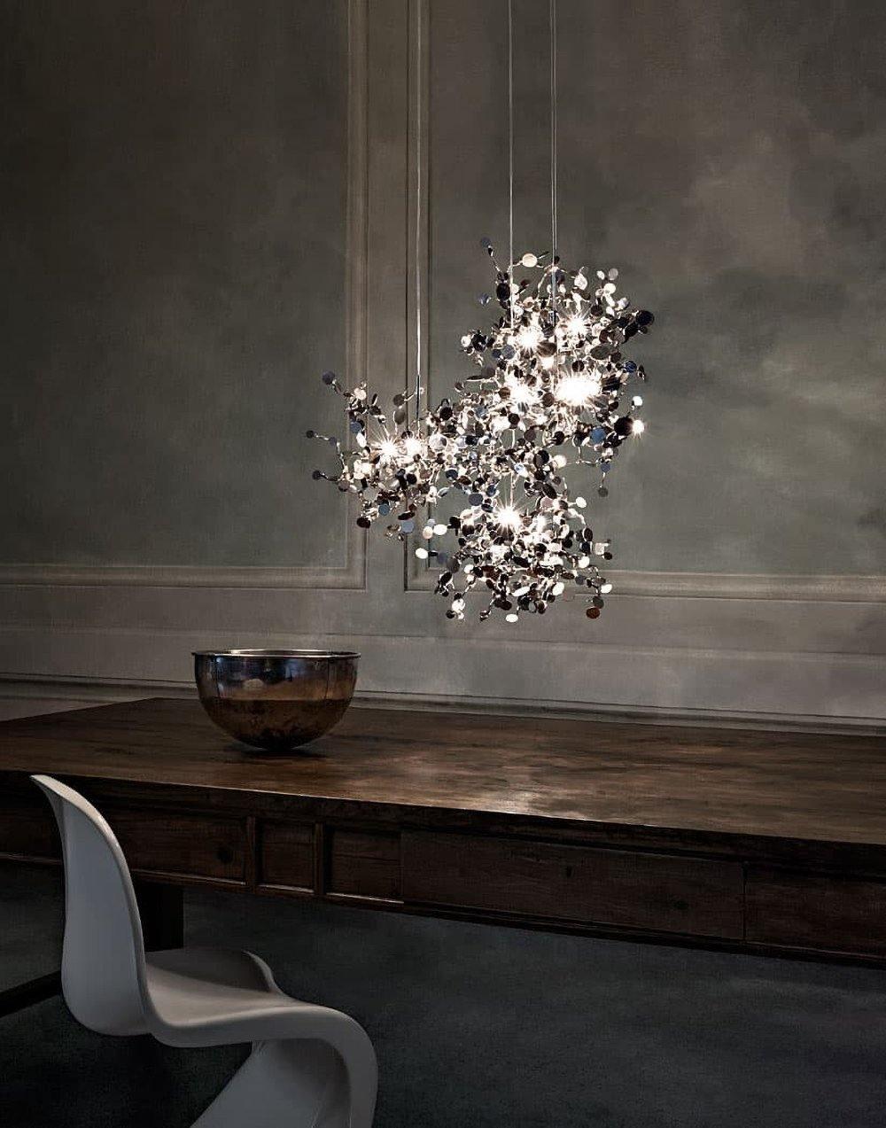 Luminex Modern Cloud Pendant Light – Designer Stainless Steel Chandelier