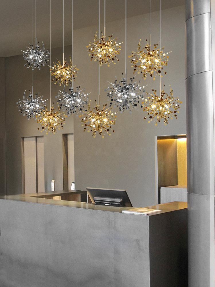 Luminex Modern Cloud Pendant Light – Designer Stainless Steel Chandelier