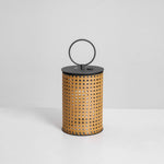 Arlette Solar Lantern Outdoor Lamp with Rattan Shade