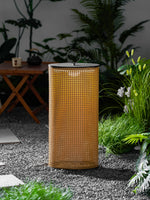 Arlette Solar Lantern Outdoor Lamp with Rattan Shade