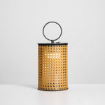 Arlette Solar Lantern Outdoor Lamp with Rattan Shade