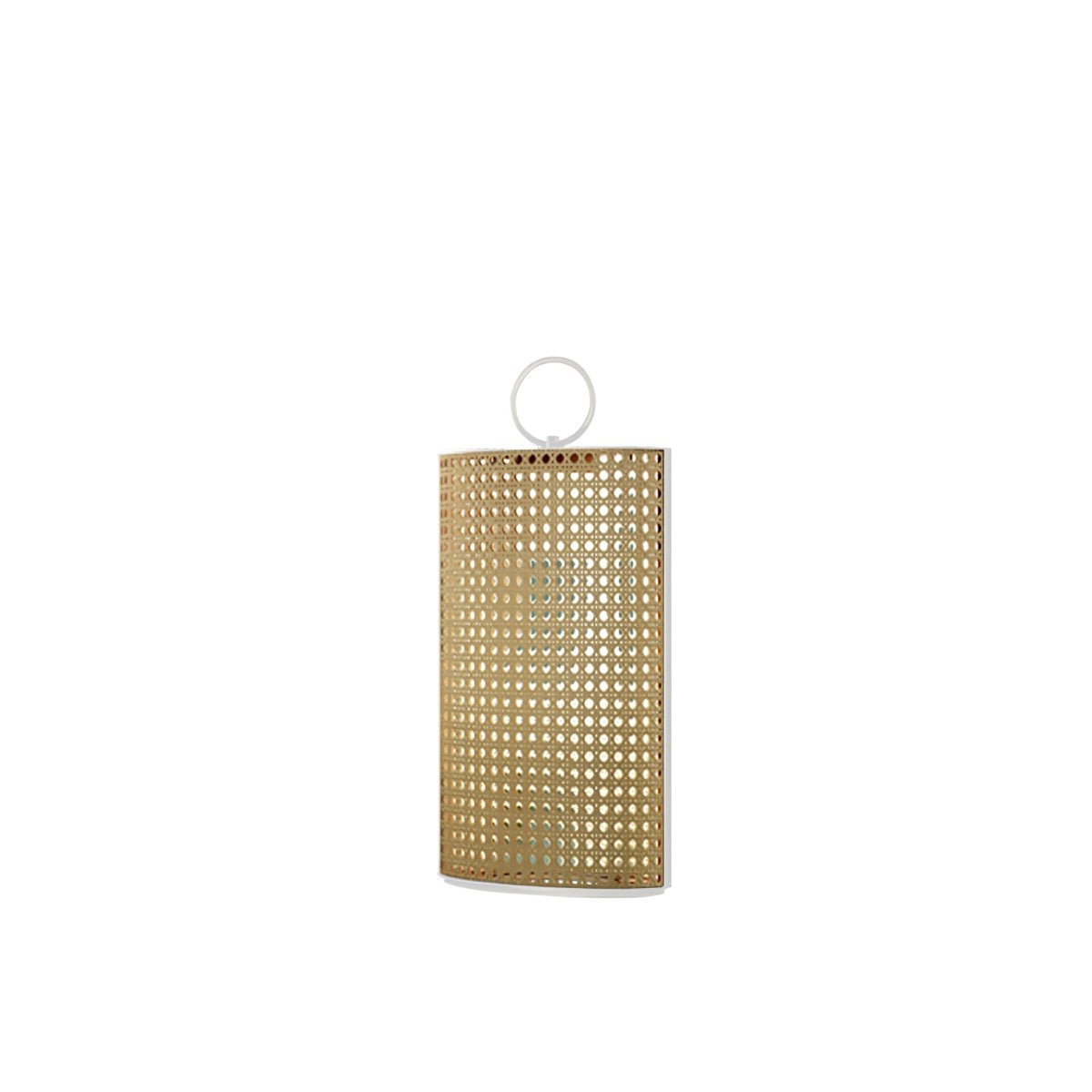 Arlette Solar Lantern Outdoor Lamp with Rattan Shade