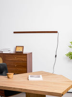 Arlo Wooden LED Wall Sconce – Plug-In Linear Light for Modern Interiors