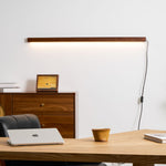 Arlo Wooden LED Wall Sconce – Plug-In Linear Light for Modern Interiors