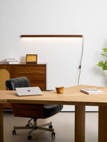 Arlo Wooden LED Wall Sconce – Plug-In Linear Light for Modern Interiors