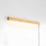 Arlo Wooden LED Wall Sconce – Plug-In Linear Light for Modern Interiors