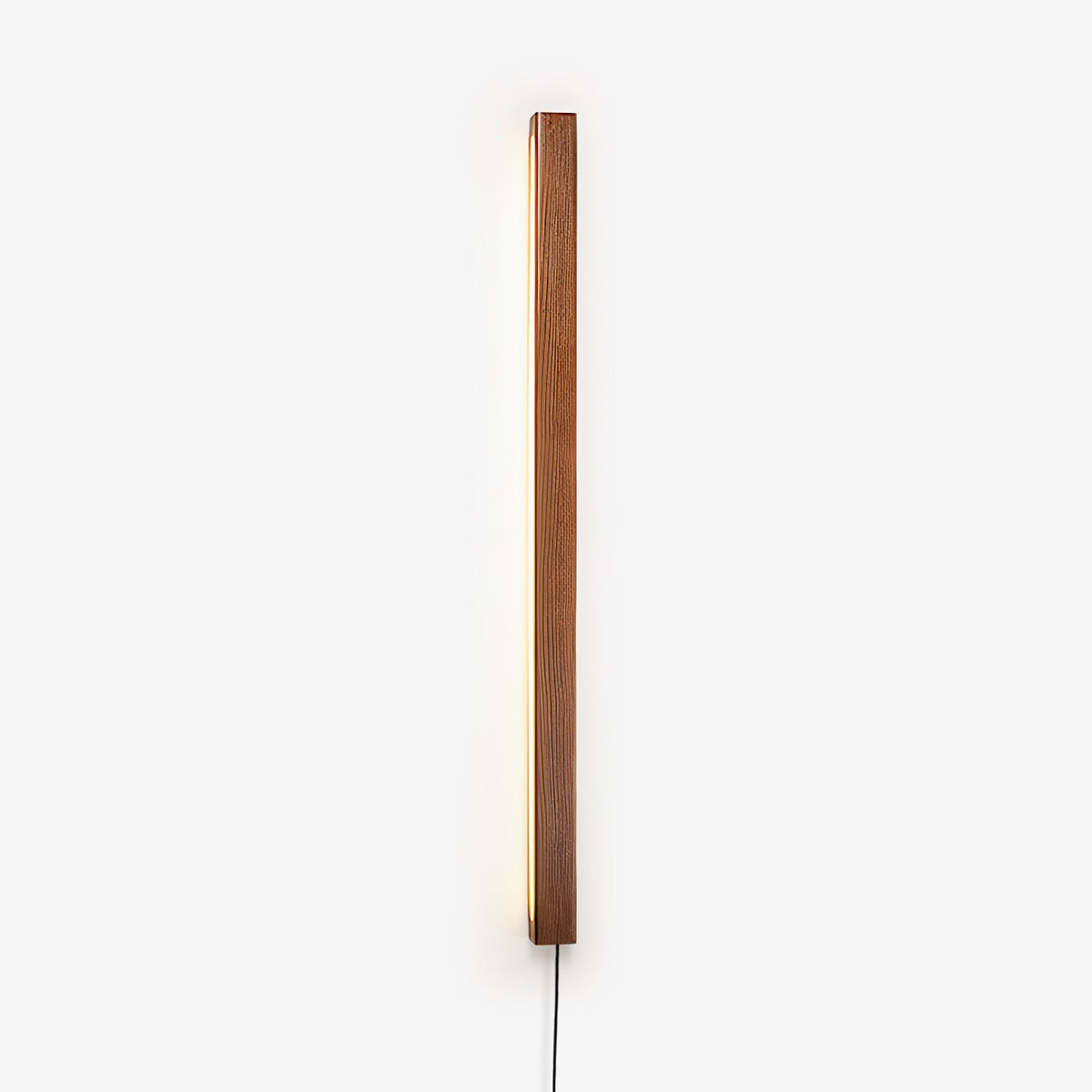 Arlo Wooden LED Wall Sconce – Plug-In Linear Light for Modern Interiors