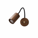 Arlo Sculpted Wood Wall Sconce – Modern Minimalist Bedside Lighting
