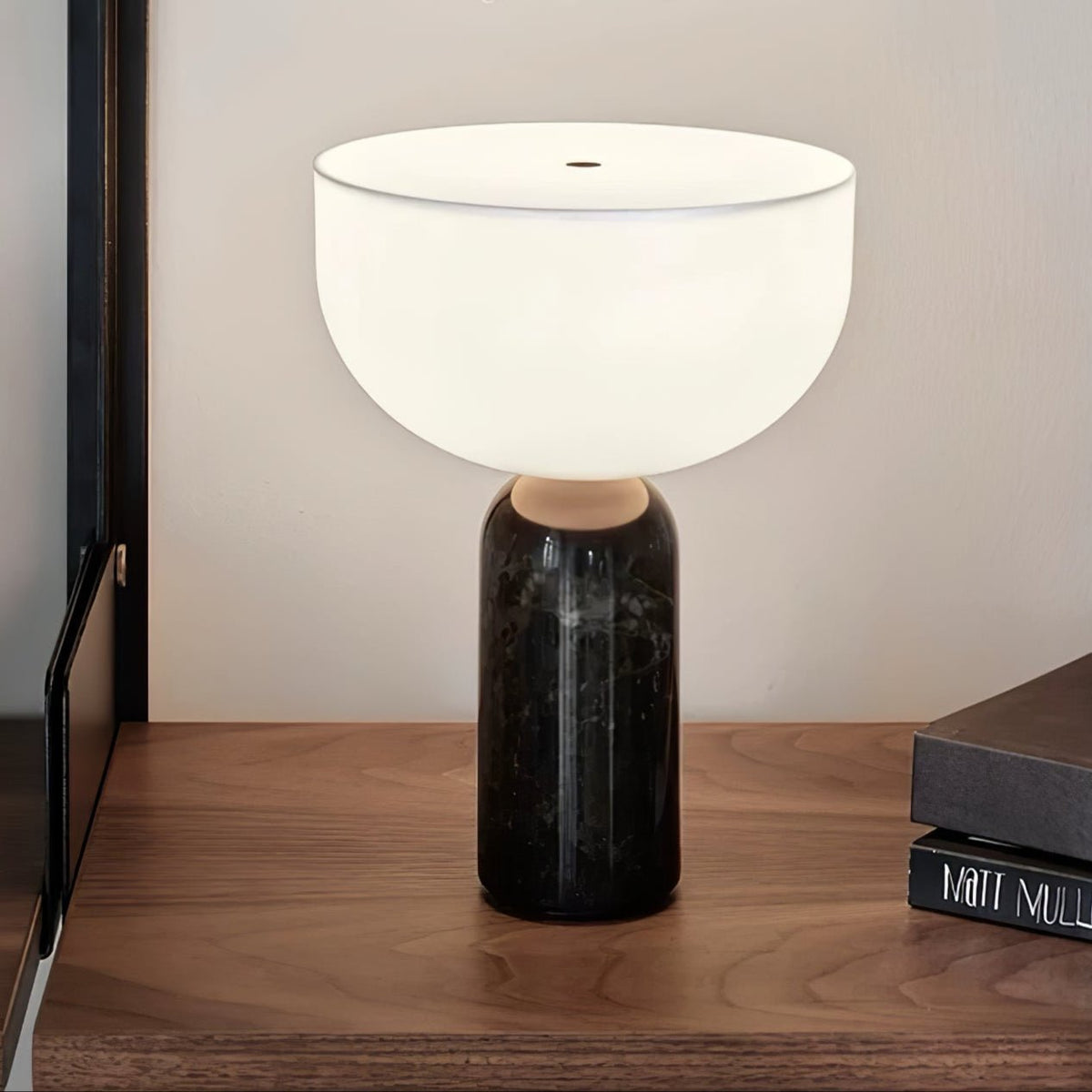 Arno Sphere Marble Table Lamp – Modern Sculptural LED Desk Light