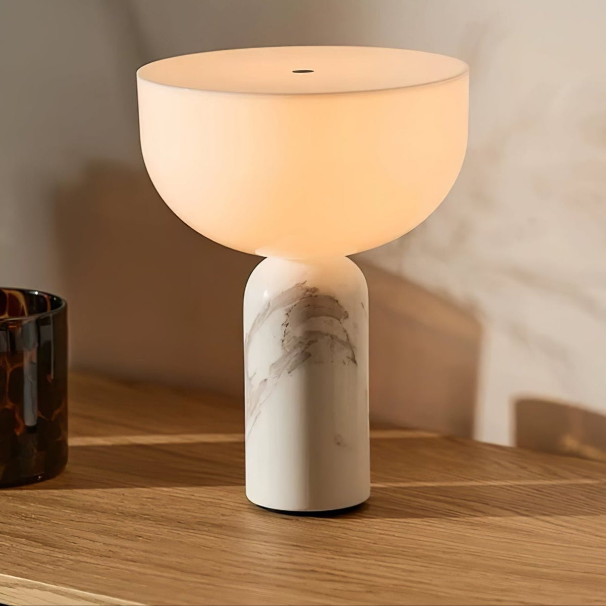 Arno Sphere Marble Table Lamp – Modern Sculptural LED Desk Light