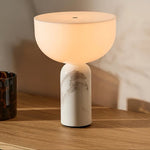 Arno Sphere Marble Table Lamp – Modern Sculptural LED Desk Light