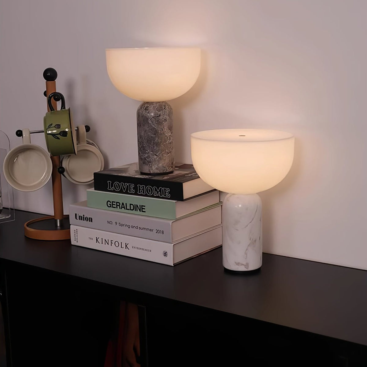 Arno Sphere Marble Table Lamp – Modern Sculptural LED Desk Light