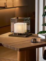 Arqra Alabaster Table Lamp – Sculptural LED Accent Light for Modern Interiors