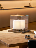 Arqra Alabaster Table Lamp – Sculptural LED Accent Light for Modern Interiors