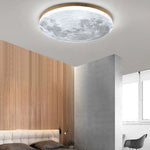 Modern Creative Moon Round Ceiling Light