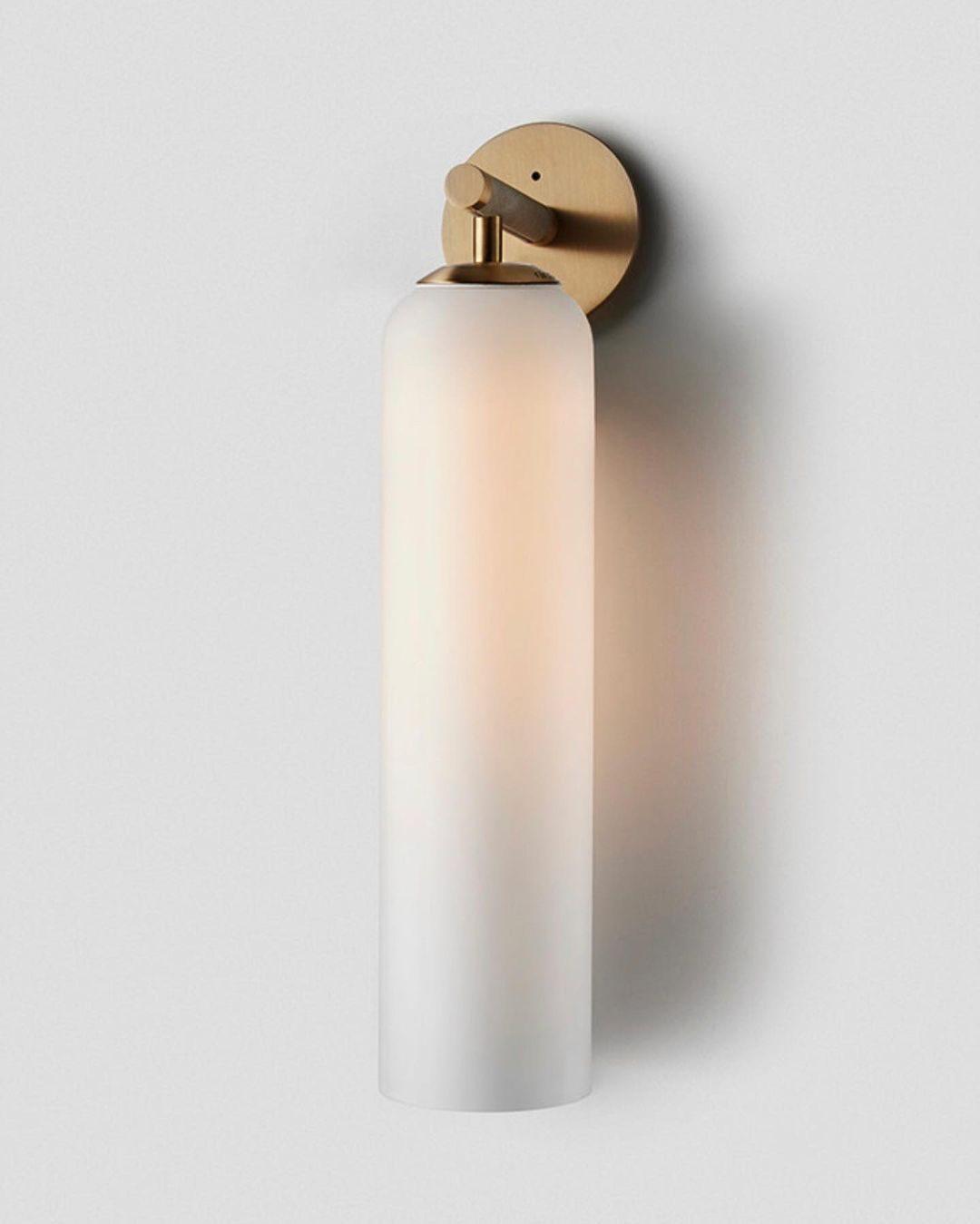Art Glass Wall Sconce with Dual Mounting, Mouthblown Glass, Gold, Black, or Sand Nickel