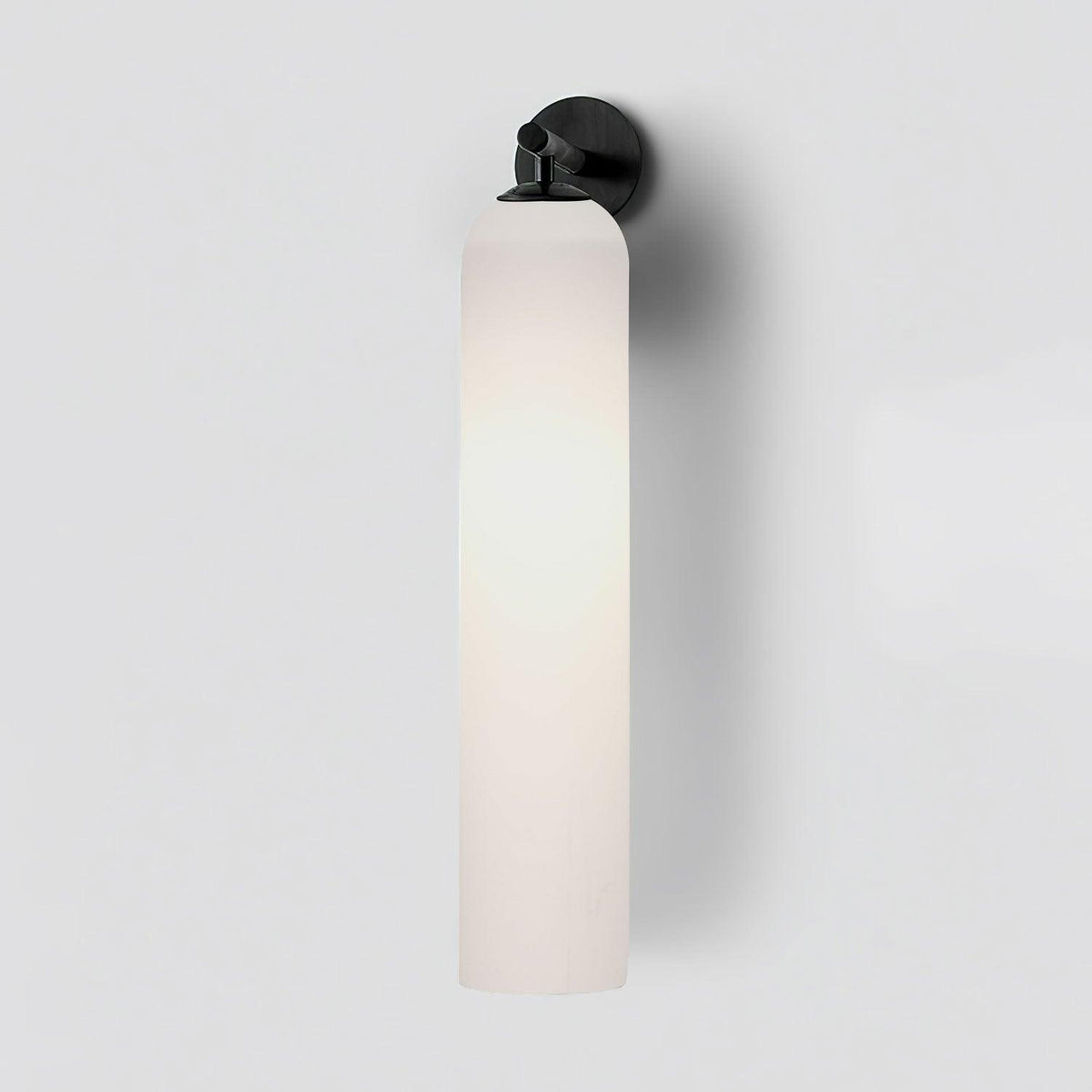 Art Glass Wall Sconce with Dual Mounting, Mouthblown Glass, Gold, Black, or Sand Nickel