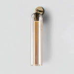 Art Glass Wall Sconce with Dual Mounting, Mouthblown Glass, Gold, Black, or Sand Nickel