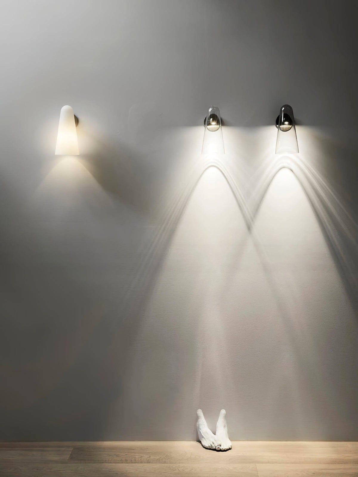 Articolo Conical Glass LED Wall Sconce for Modern Interiors