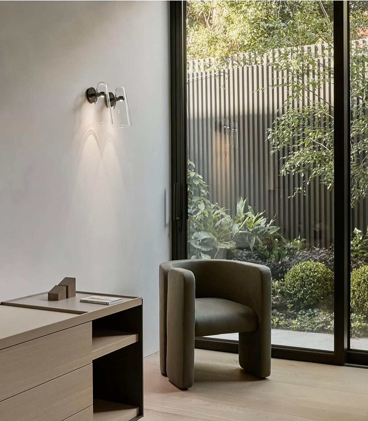 Articolo Conical Glass LED Wall Sconce for Modern Interiors