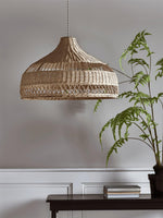 Artisan Rattan Dome Pendant Light – Natural Woven Shade for Modern Interiors