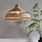 Artisan Rattan Dome Pendant Light – Natural Woven Shade for Modern Interiors