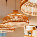 Artisan Rattan Dome Pendant Light – Natural Woven Shade for Modern Interiors